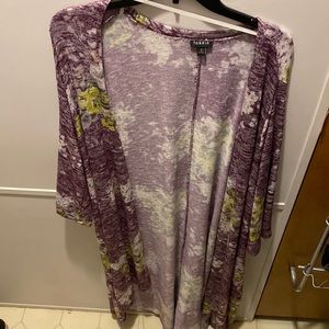 Torrid floral print cardigan